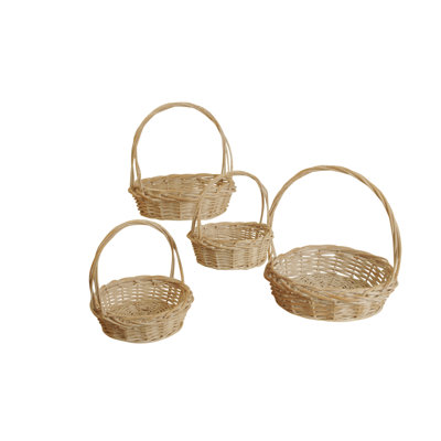 Panier à mèches/en rotin 4 pièces