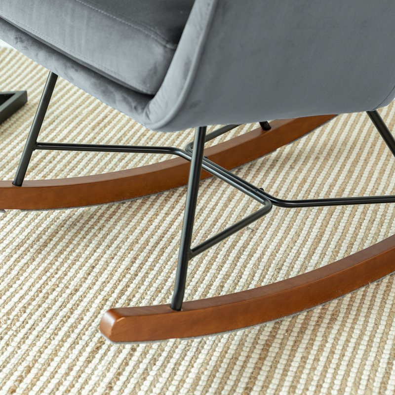 Chaise berçante Rudnick, Gris