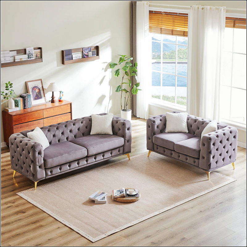3 Seater + 2 Seater Combo Sofa, Black