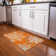 Premium Machine Washable Prisco Orange Rug