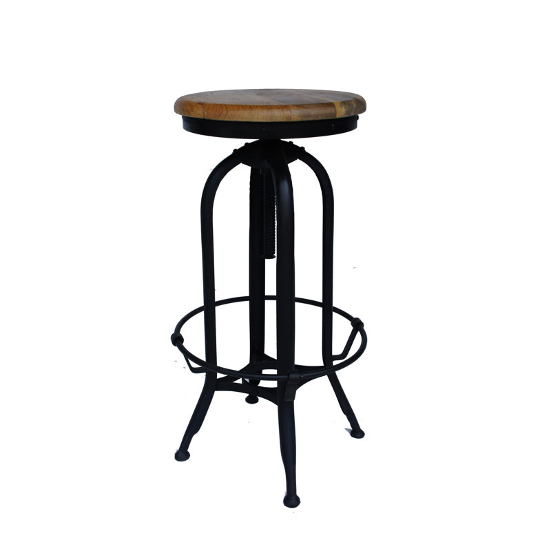 Geers Swivel Adjustable Height Counter Stool with Metal Frame