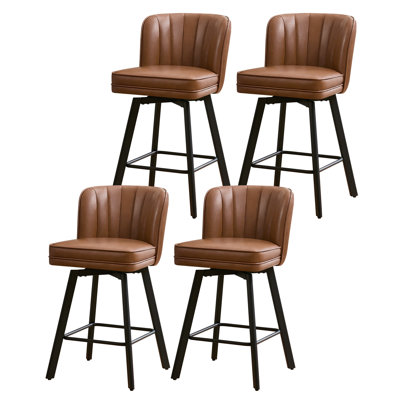 Swivel Counter Height Bar Stools With Backs For Kitchen Island