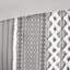Édredon très grand / très grand en gris, 100% coton avec chenille, motif, rembourrage, 2 taies décoratives assorties, très grand chenille, imprimé gris, ouverture à chevauchement-129372148-129372151