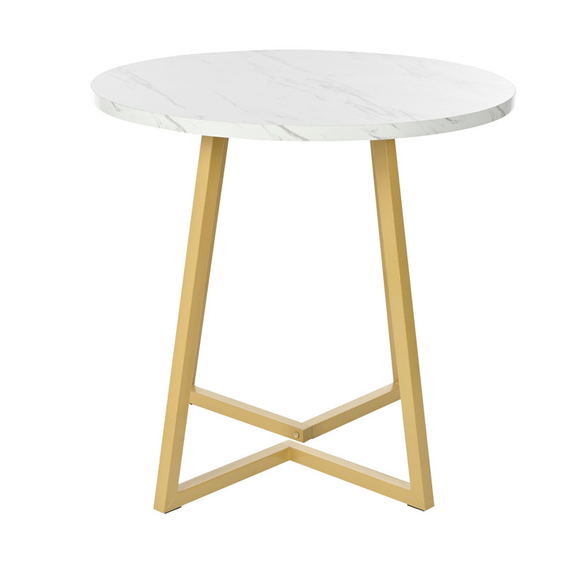Round Metal Base Dining Table