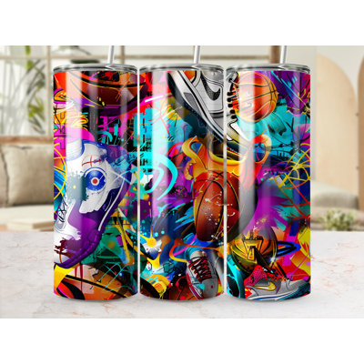 Choose Handmade Tumblers 591 mL Vacuum Insulated Stainless Steel (18/8) Travel Tumbler with Straw