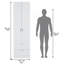 H 76 po, tringle suspendue, 2 tiroirs, 1 tablette, blanc-148151295