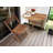 Bistro Table OSIGO 44 cm 70 cm Brown