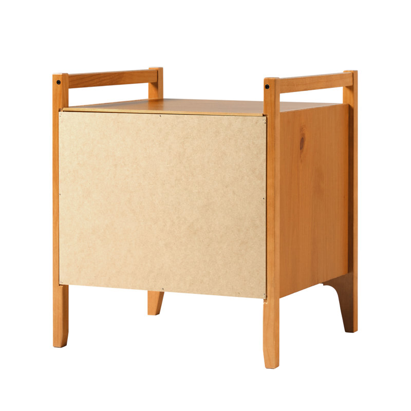 Maesie 2-Drawer Solid Wood Nightstands, Brown
