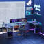 Bureau de jeu en L-444847006