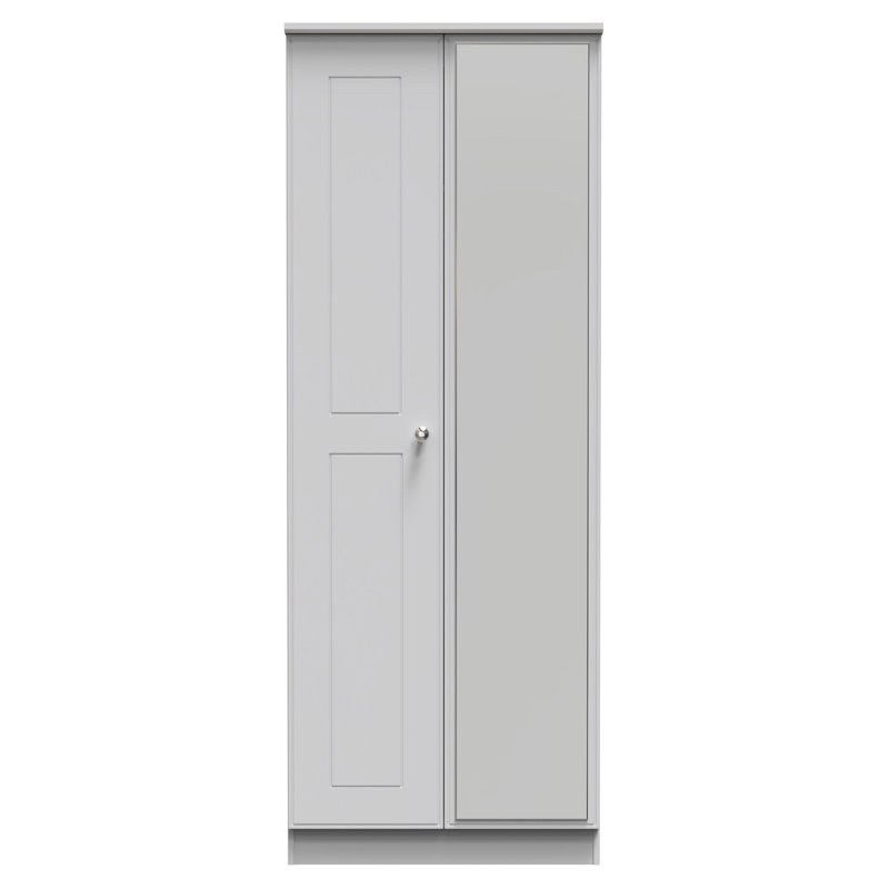 Conners Manufactured Wood Wardrobe, Grey Matt