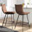 Catanzaro Upholstered Counter Stool with Metal Frame-27107896
