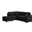 Lit noir de 83,55 po avec rangement, canapé-lit 2 en 1 pour le salon. Structure en contreplaqué, rembourrage en mousse souple, rangement confortable pour canapé-lit, base convertible, confort et style rembourrés