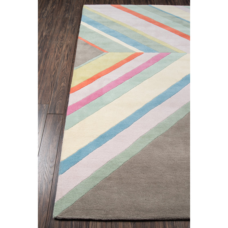 Delmar Wool Chevron Indoor Rug, Runner 2'3" x 8'
