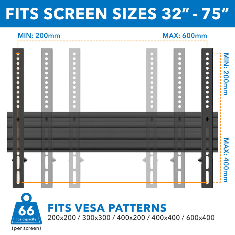 Ceiling Digital Signage Ceiling Mount for 28"-Greater than 50" Screens
