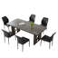 Ensemble de table de salle à manger 7 pièces pour 6 à 8 personnes, table de cuisine rectangulaire avec 6 chaises pour la salle à manger-1806061970-1806061969