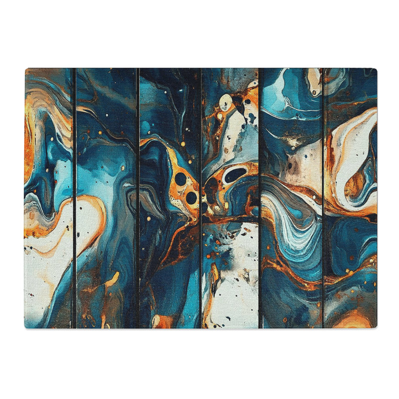 Paint Pouring Vol.5  Glass Chopping Board