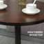 Table de pub ronde à hauteur de bar - rustique industriel, H 24 po x 42 po