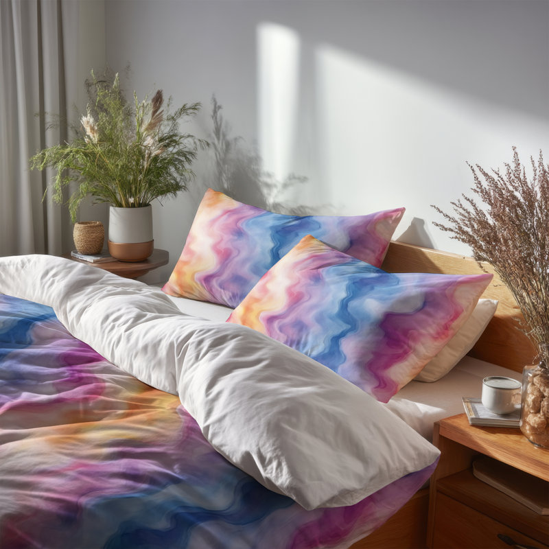 Ensemble de literie 3 pièces Teens Cosmic, Housse de couette simple et deux taies décorative