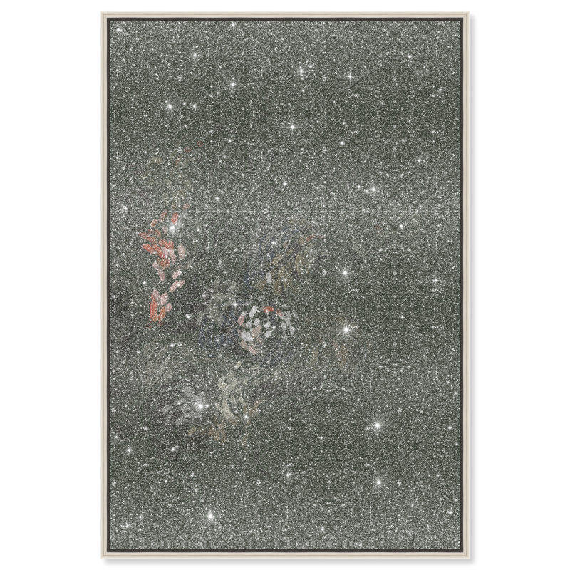 Dancing Petals II Print by Oliver Gal, 11"H x 16"W, Silver Floater Frame