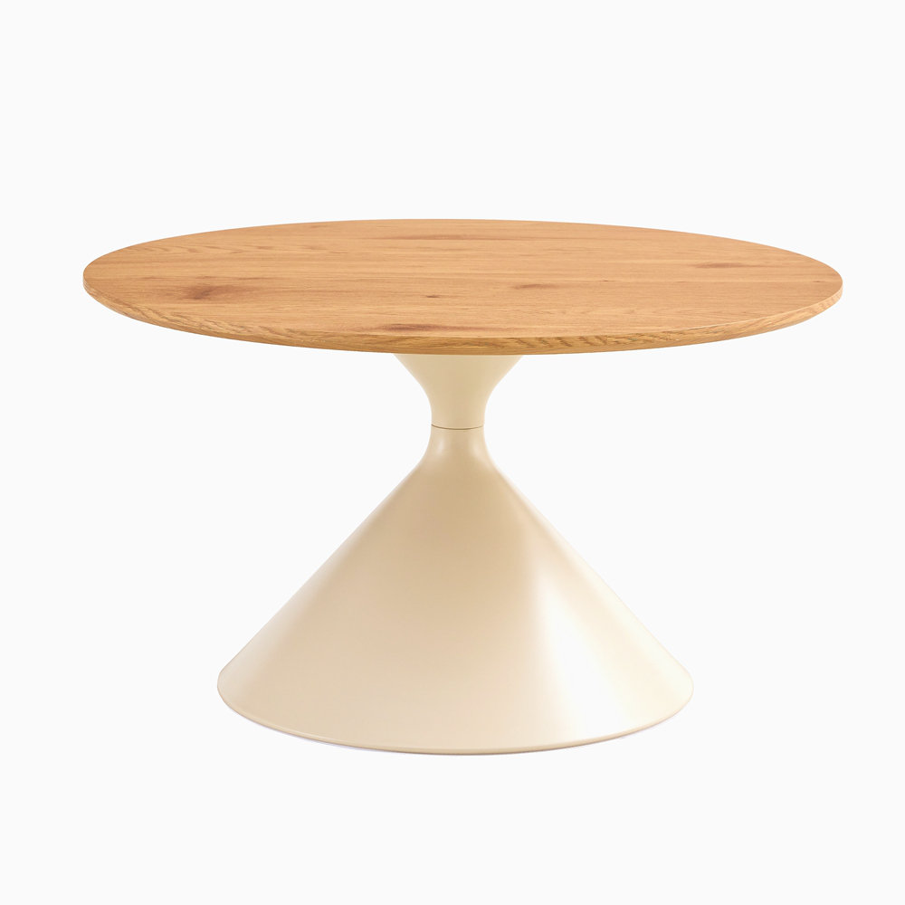Latitude Run® Set Of 2 Coffee Round Tables With A Wulnut WOODEN-Look ...