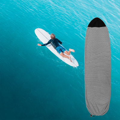 Housse de chaussette de planche de surf, housse de planche de surf amovible avec fermeture à cordon élastique, protection de planche de surf pratique pour votre longboard