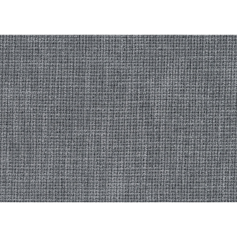 Chaise moderne rembourrée gris foncé avec pieds en bois massif et matériaux de fabrication stable, Gris foncé