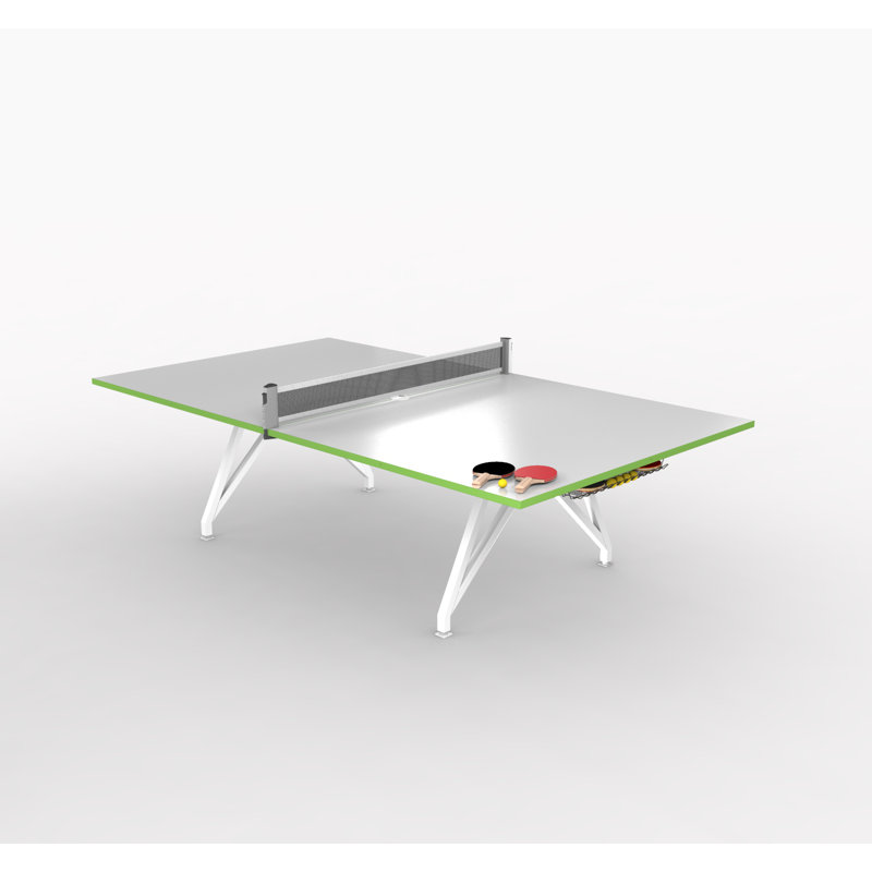 Table de ping-pong de conférence EYHOV Sport, Blanc, bord vert écaille, Non