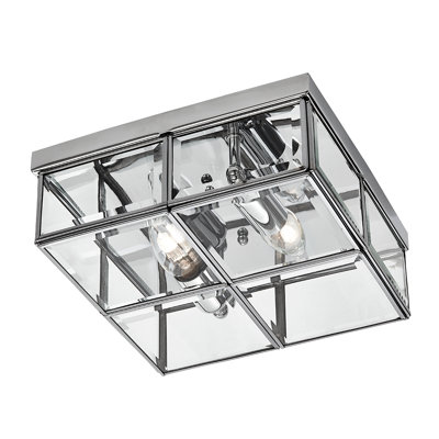 Thaxter Glass Flush Mount