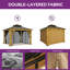 Pavillon de jardin en aluminium avec grain de bois-94553198