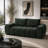 Medwin Green Linen Compressed Loveseat