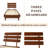 Caden Solid Wood Platform Bed with Adjustable Headboard, Mid-Century Modern-482096222-482096208