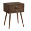 Table de bout Mid-Century moderne en bois avec tiroirs-758698090