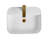 Bathroom Countertop Ceramic Basin - White, With A Smooth And Shiny Surface White Wash Suitable For Various Layouts
