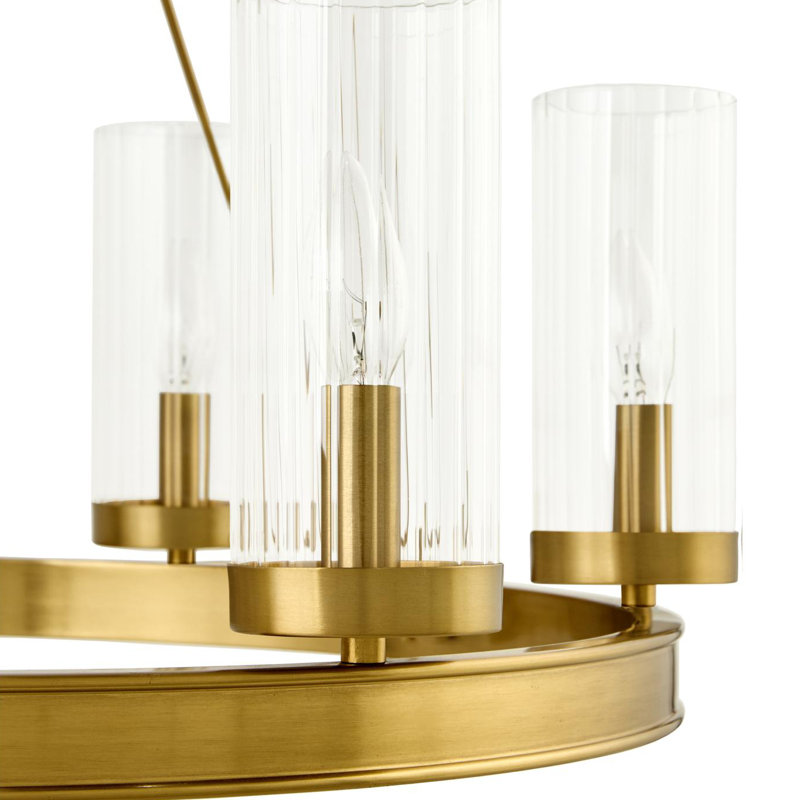 Adelmo Patterson Chandelier, Brass
