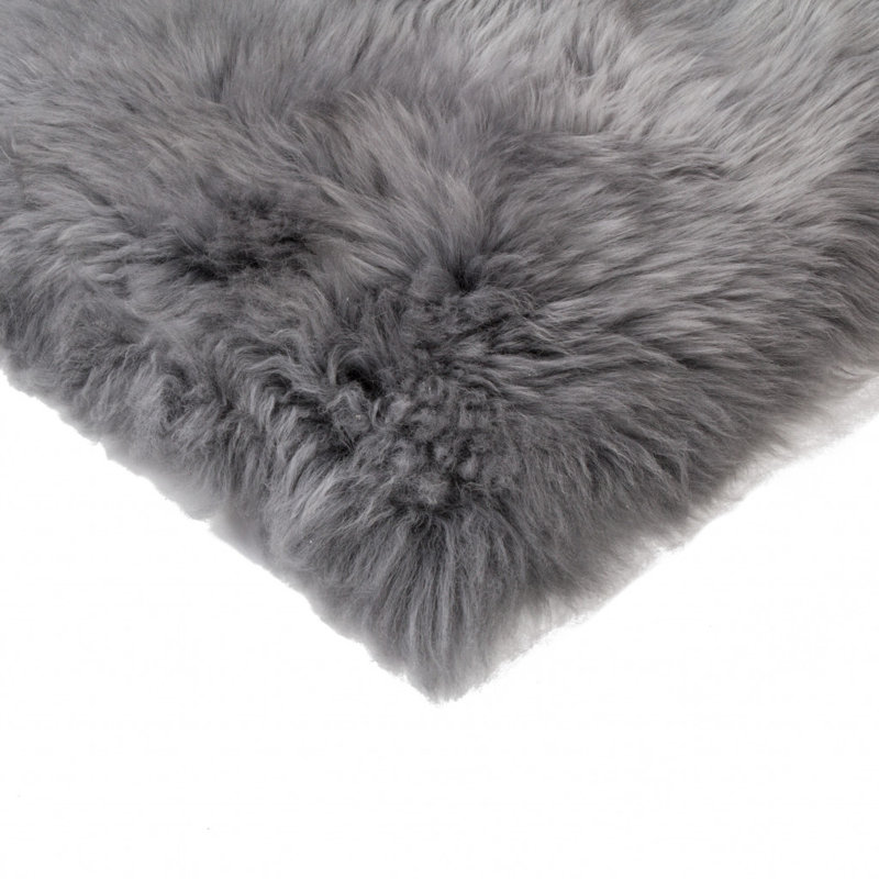 Coussin de chaise en peau de mouton, Gris