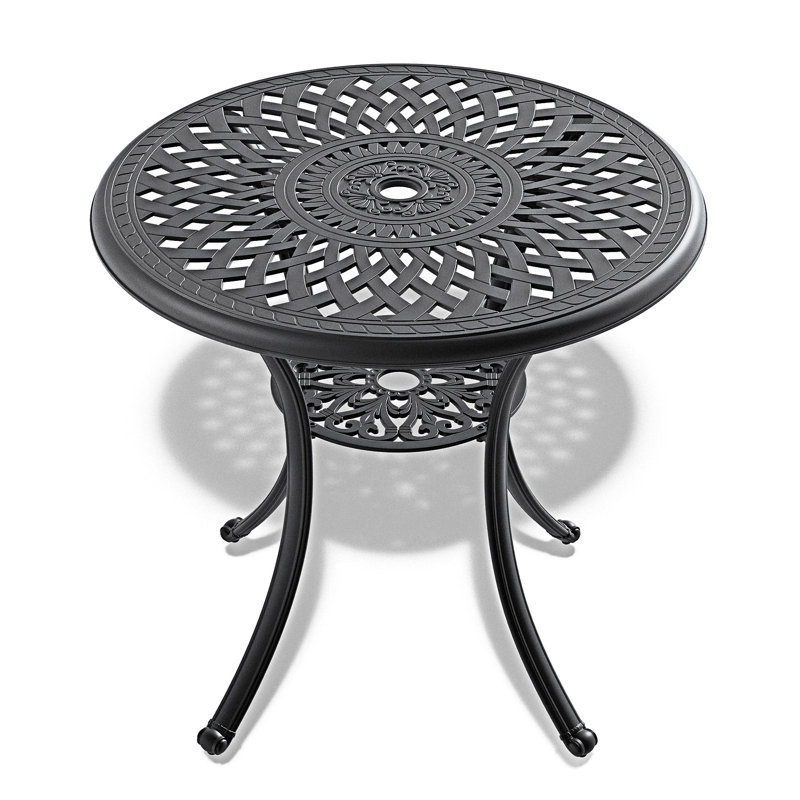 Aluminum Patio Dining Table With Umbrella Hole