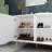 69” Wide 12 Pair 3 Drawers Accent Shoe Storage Cabinet