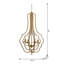 Lustre en métal 4 lumières
