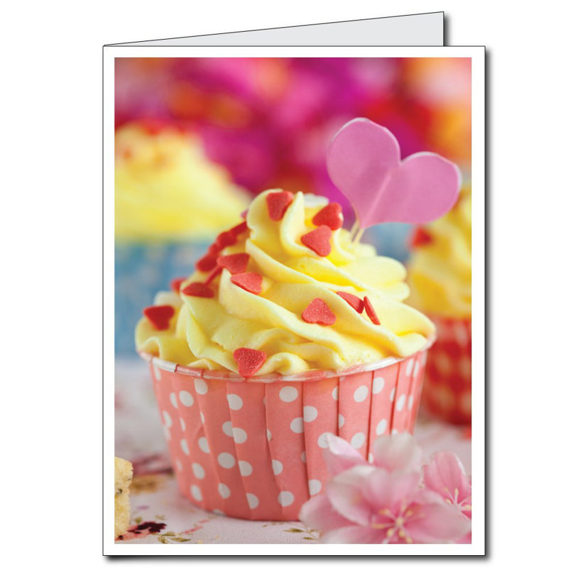 Carte de saint-valentin géant petits gâteaux