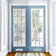 Frosted Privacy Window Film Static Cling Non-Adhesive Vinyl Glass Covering Anti UV Decorative For Home Office Rain Pattern Easy Install Reusable
