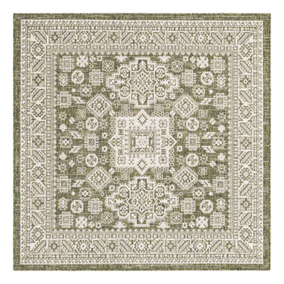 Tapis intérieur / extérieur brun Anarsja Southwestern