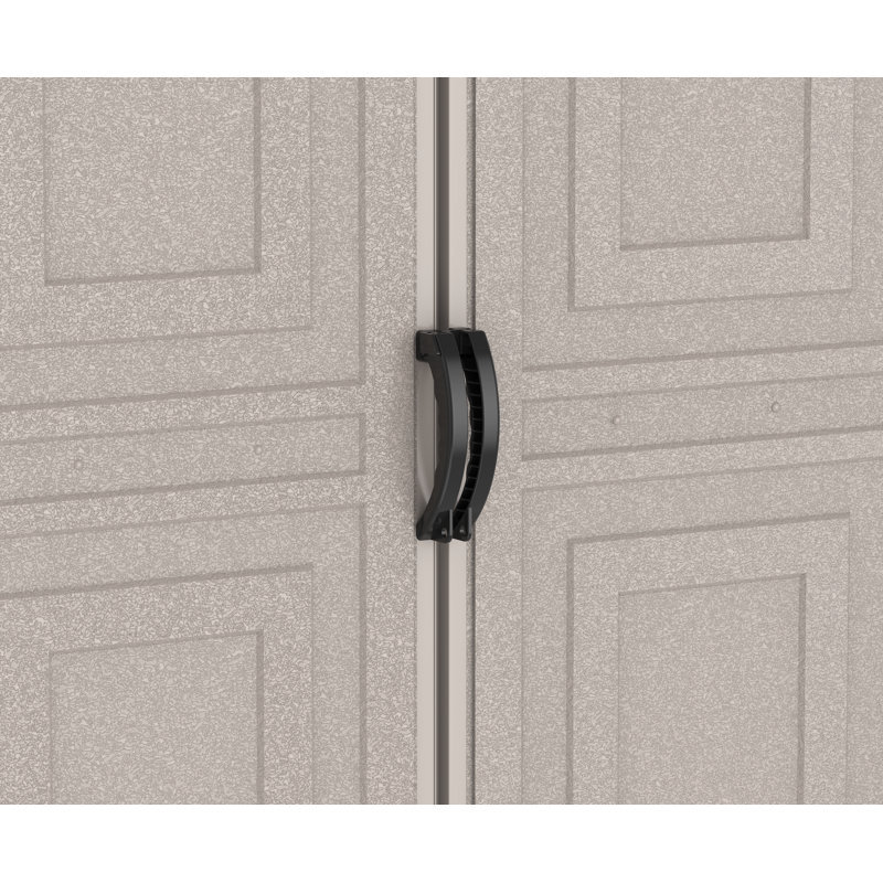 Duramax Vinyl Garage 10.5x18 with Foundation 2 Windows, 85.43" H x 125.47" W x 187.68" D
