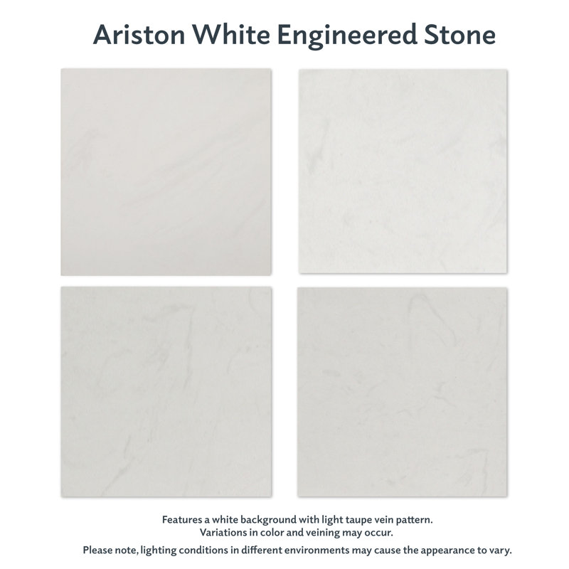 Meuble-lavabo simple 36 po Rosana, Blanc