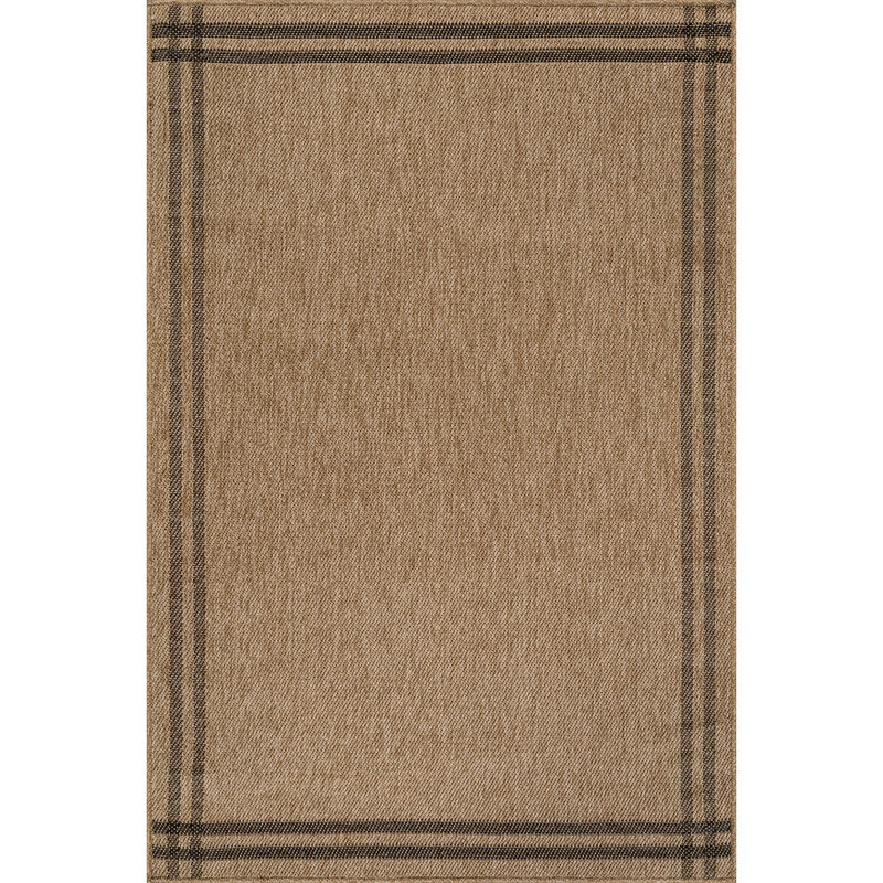 Indoor Outdoor Area Rug, Rectangle 9' x 12', Ivory