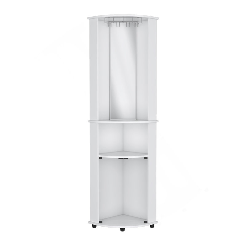 Armoire de coin Rialto, salon, blanc