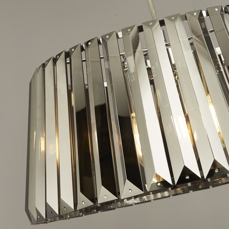 Armory 5-Light Dome Chandelier, Satin Brass