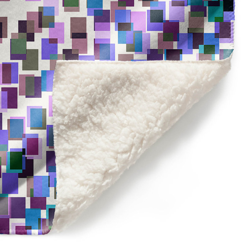 Couverture numérique sherpa 5 doux splash, l 68 po x L 80 po