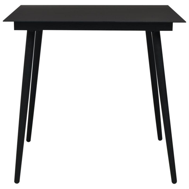 Dining Table, 31.5" W x 31.5" L x 29.1" H, Black