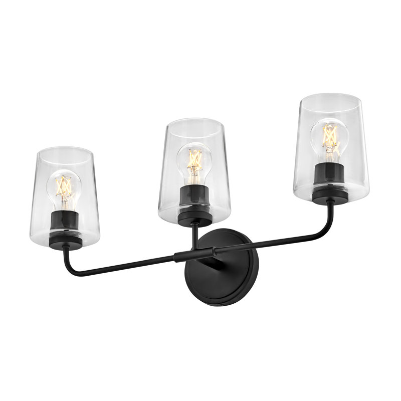 Éclairage pour salle de bain 3 lumières Verbena, Noir