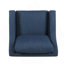 Upholstered Club Chair-Blue